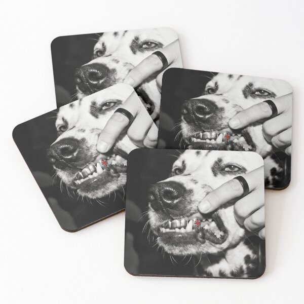 Item preview, Dalmatian with Grillz — Funny Black and White Hip Hop Dog Photography designed and sold by Vnouk.