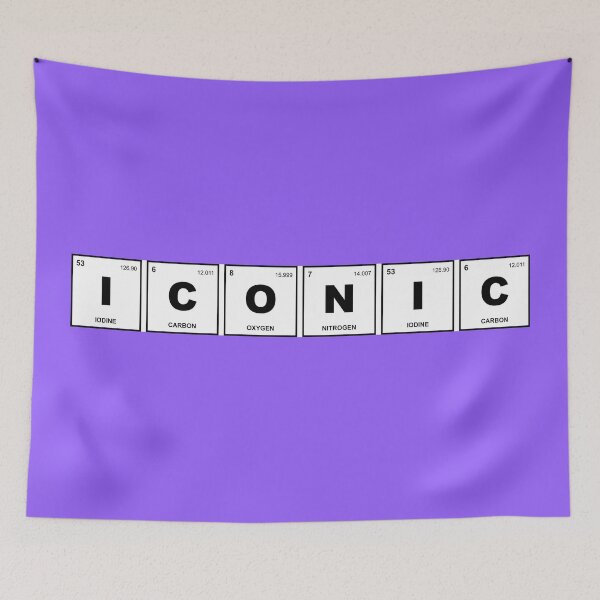 Item preview, Iconic Periodic Table Elements I C O N Chemistry Design designed and sold by DESIGN by NIKOLENKO V.