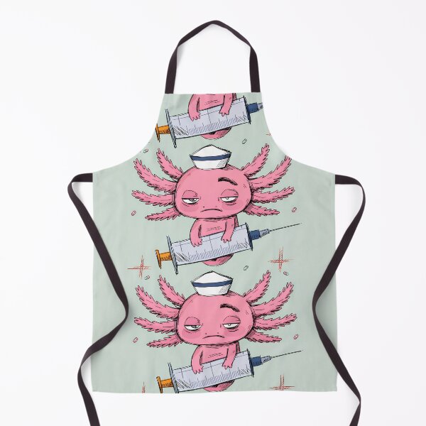 Item preview, Axolotl Nurse Holding Giant Syringe Funny designed and sold by BestUncommonTee.