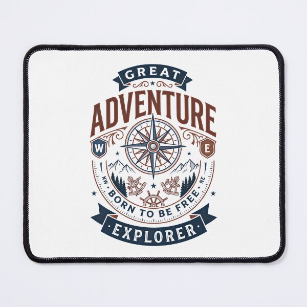 Item preview, Great Adventure Explorer Retro Wilderness Vintage Adventure Badge  designed and sold by Blok45.