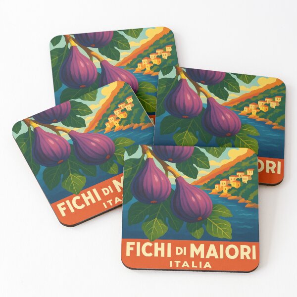 Item preview, Fichi di Maiori – Italian Fig Amalfi Coast Vintage Design designed and sold by EmeraldeaArt.