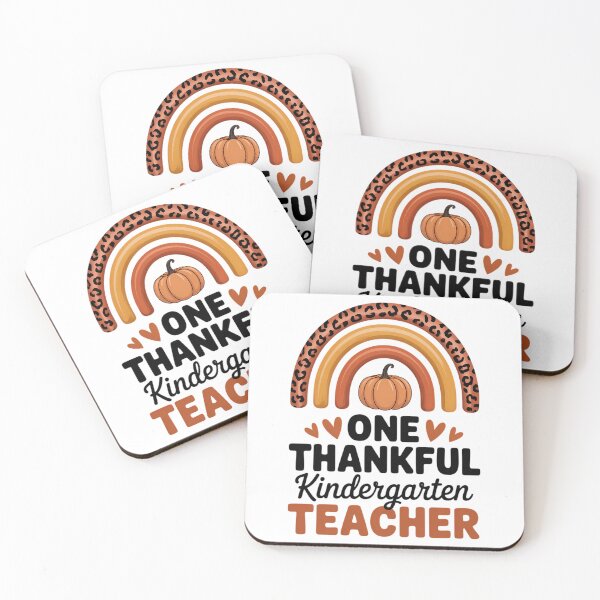 Item preview, One Thankful Kindergarten Teacher Thankgiving Rainbow designed and sold by papertaless.