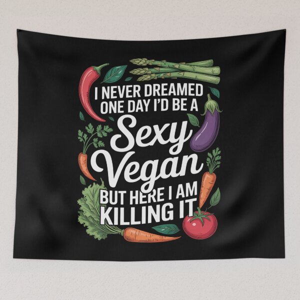 Item preview, Sexy Vegan Vegan Gift Vegan Saying designed and sold by papertaless.