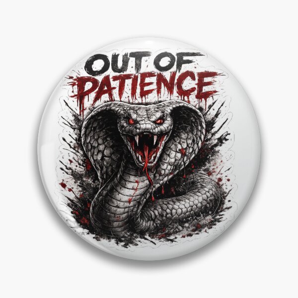 Item preview, Out of Patience Cobra Sticker – Aggressive Warning Snake Design designed and sold by Puraenergia Stickers.