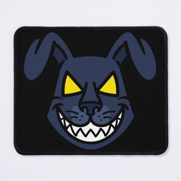 Item preview, Creepy Blue Rabbit Horror Cartoon Face designed and sold by seven things shop.