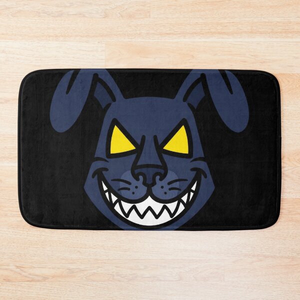 Item preview, Creepy Blue Rabbit Horror Cartoon Face designed and sold by seven things shop.