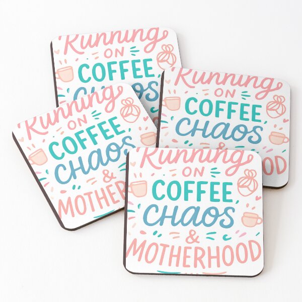 Item preview, Pastel Motherhood Coffee and Chaos Aesthetic designed and sold by CozyMomTees.