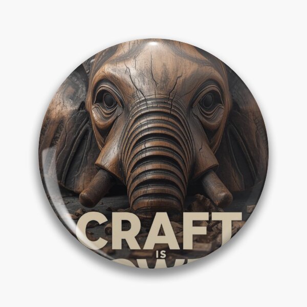 Item preview, Master Craftsman Build Permanent Power Elephant Wood Etch Industrial Wall Art designed and sold by SavannaStrikes.