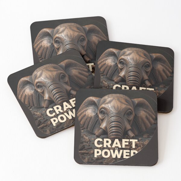 Item preview, Master Craftsman Build Permanent Power Elephant Wood Etch Industrial Wall Art designed and sold by SavannaStrikes.