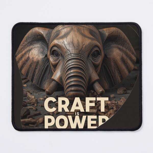 Item preview, Master Craftsman Build Permanent Power Elephant Wood Etch Industrial Wall Art designed and sold by SavannaStrikes.