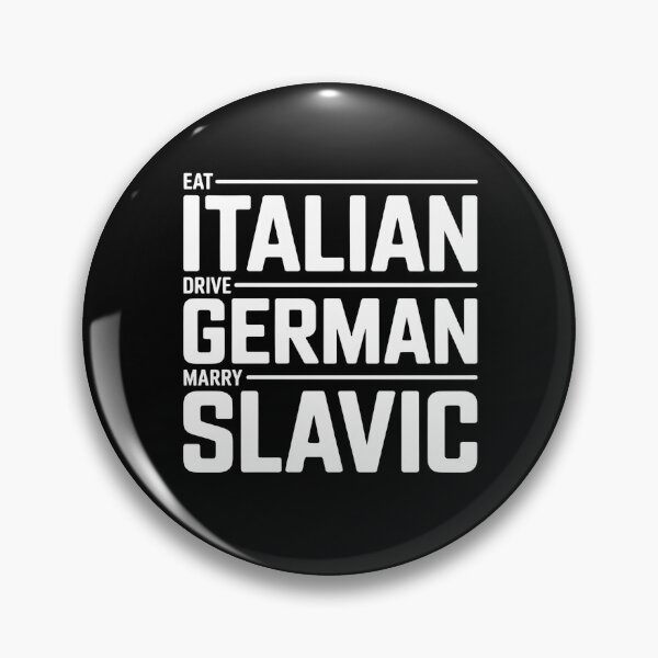 Item preview, Eat Italian Drive German Marry Slavic Minimalist Typography Design | European Culture Humor Lifestyle designed and sold by ZyziowskyArt.