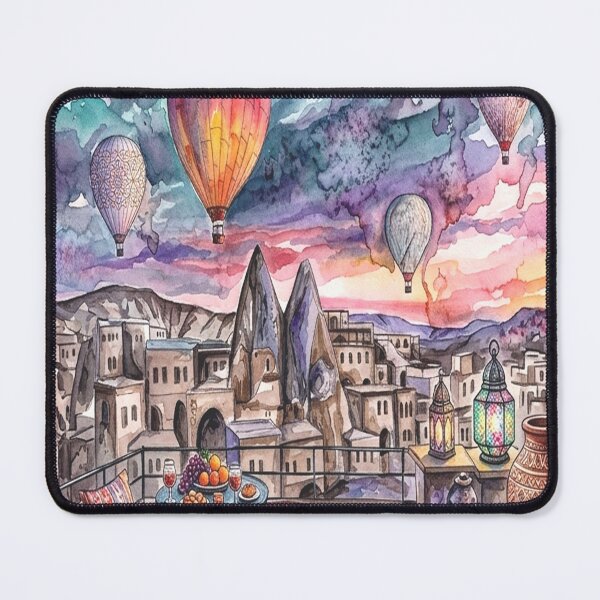 Item preview, Cappadocia Hot Air Balloon Art Print Boho Decor designed and sold by posteriocrew.