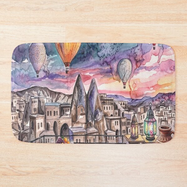 Item preview, Cappadocia Hot Air Balloon Art Print Boho Decor designed and sold by posteriocrew.