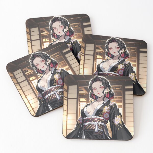 Item preview, Muzan Kibutsuji Demon Slayer Floral Kimono Portrait designed and sold by bystudiolereve.