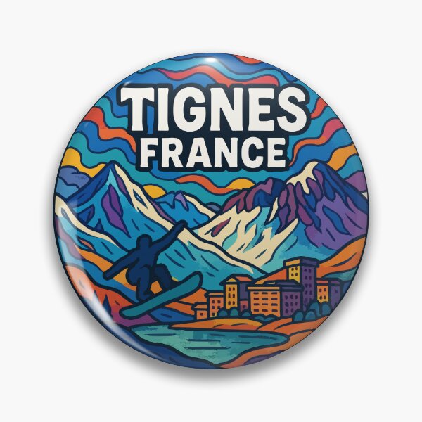 Item preview, Tignes France Trippy Travel designed and sold by TomFrontierArt.