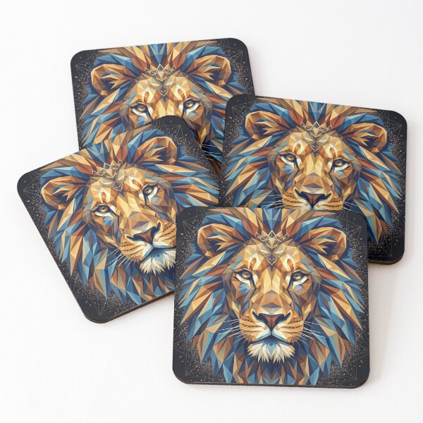 Item preview, Majestic Geometric Lion Poster  designed and sold by STTrillionTEES.