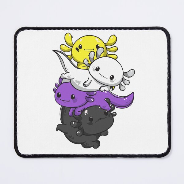 Item preview, Vintage Nonbinary Pride Kawaii Axolotl Pile Non Binary Flag designed and sold by ColemanOlmos.