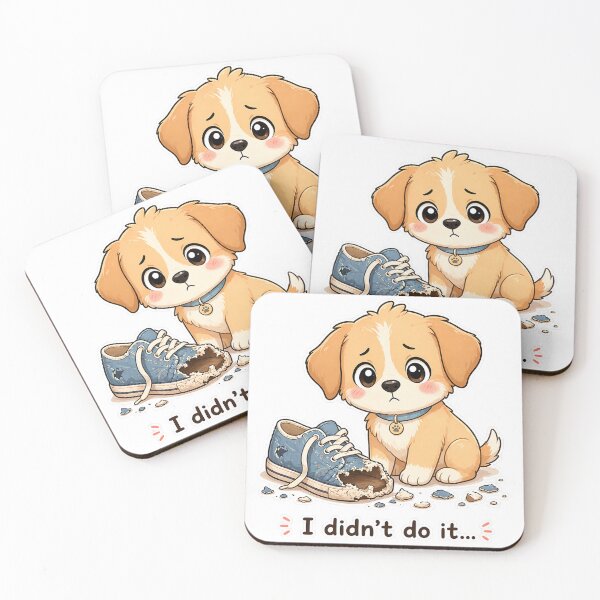 Item preview, Guilty Dog Chewed Shoe Oops Moment designed and sold by Sadia  Jannat.