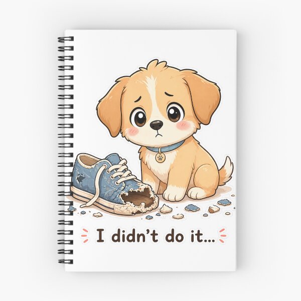 Item preview, Guilty Dog Chewed Shoe Oops Moment designed and sold by Sadia  Jannat.