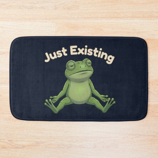 Item preview, Just Existing Frog Funny Lazy Mood Meme Introvert Aesthetic designed and sold by MoonVibe-studio.
