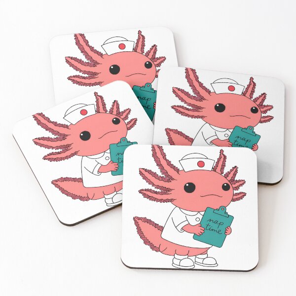 Item preview, Funny Axolotl Nurse - Cute Kawaii Medical Art designed and sold by BestUncommonTee.