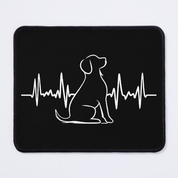 Item preview, Dog Heartbeat Line Art T-Shirt designed and sold by OlyvieArt.