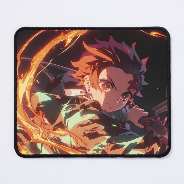 Item preview, Tanjiro Kamado Demon Slayer Fiery Aura Shonen Power Stare designed and sold by bystudiolereve.