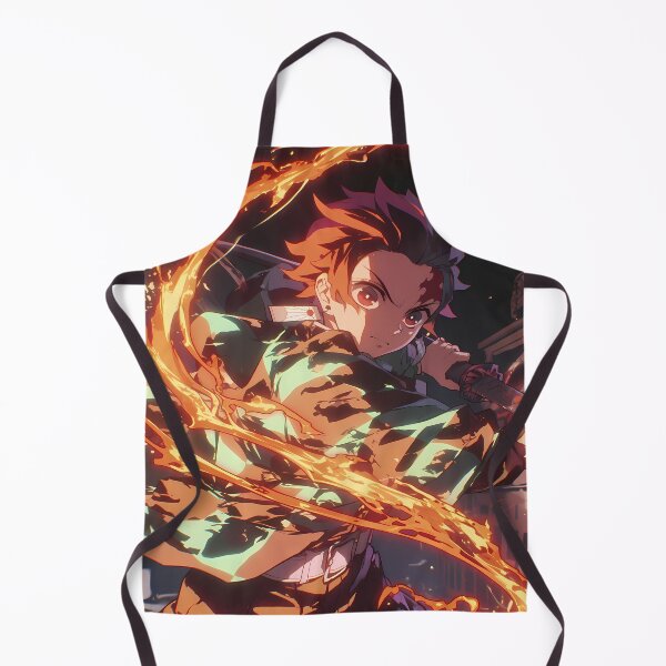 Item preview, Tanjiro Kamado Demon Slayer Fiery Aura Shonen Power Stare designed and sold by bystudiolereve.