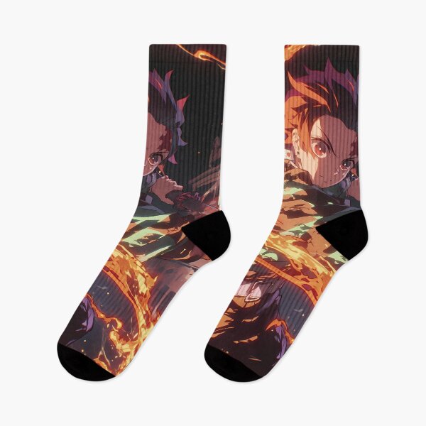 Item preview, Tanjiro Kamado Demon Slayer Fiery Aura Shonen Power Stare designed and sold by bystudiolereve.