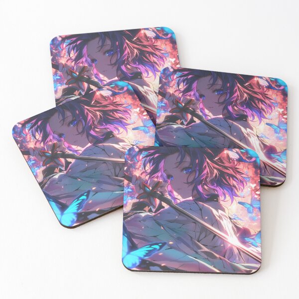 Item preview, Shinobu Kocho Demon Slayer Butterflies Purple Glow Calm Night designed and sold by bystudiolereve.