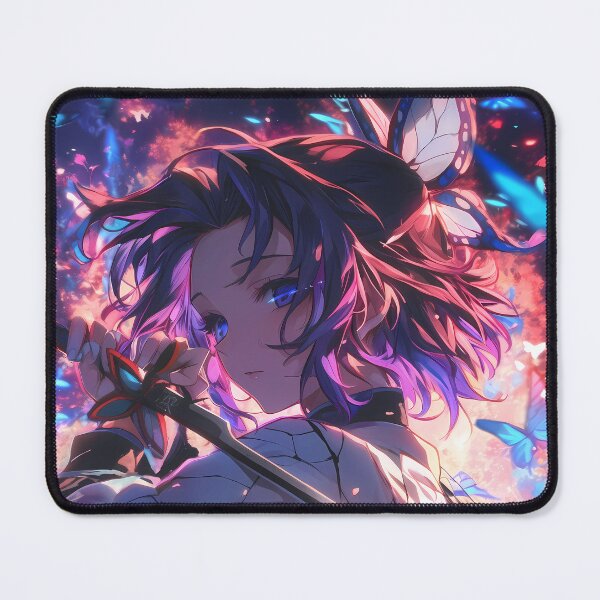 Item preview, Shinobu Kocho Demon Slayer Butterflies Purple Glow Calm Night designed and sold by bystudiolereve.