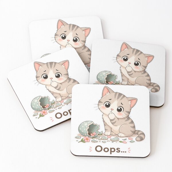 Item preview, Guilty Cat Broke Vase Oops Moment ? designed and sold by Sadia  Jannat.