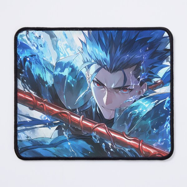 Item preview, Lancer Fate Stay Night Heroic Anime Boy In Cool Blue Energy designed and sold by bystudiolereve.