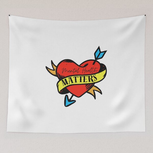 Item preview, Mental Health Matters - Heart Tattoo designed and sold by Mc  Matters.