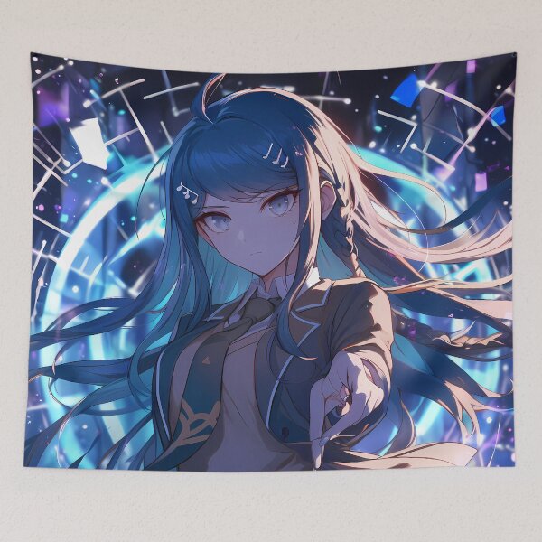 Item preview, Sayaka Maizono Danganronpa Blue Neon Idol Spotlight designed and sold by bystudiolereve.