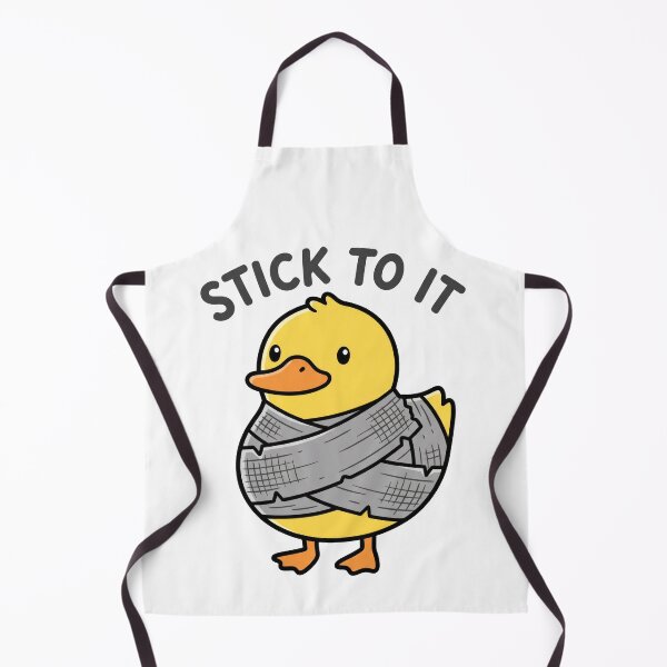 Item preview, Funny Duck Tape Stick To It Duckling Pun designed and sold by seven things shop.