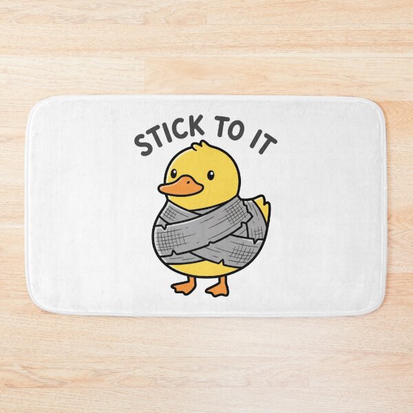Item preview, Funny Duck Tape Stick To It Duckling Pun designed and sold by seven things shop.