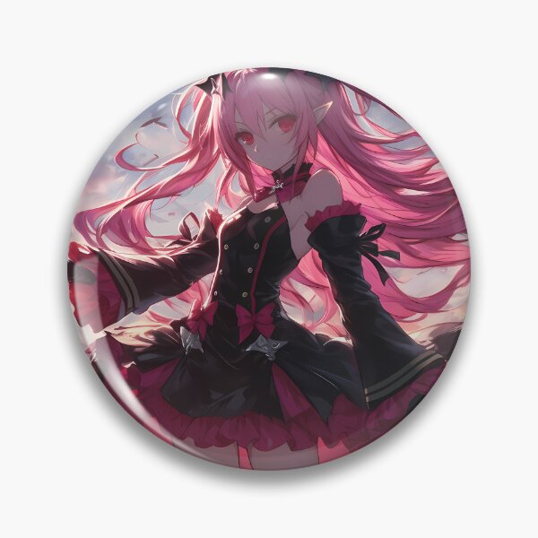 Artikelvorschau, Krul Tepes Seraph Of The End Gothic Sunset Regal Pink Hair entworfen und verkauft von bystudiolereve.