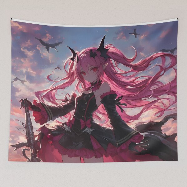 Item preview, Krul Tepes Seraph Of The End Gothic Sunset Regal Pink Hair designed and sold by bystudiolereve.