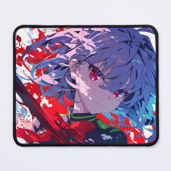 Item preview, Hiiragi Shinoa Seraph Of The End Edgy Red Splash Cool Tones designed and sold by bystudiolereve.