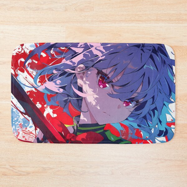 Item preview, Hiiragi Shinoa Seraph Of The End Edgy Red Splash Cool Tones designed and sold by bystudiolereve.