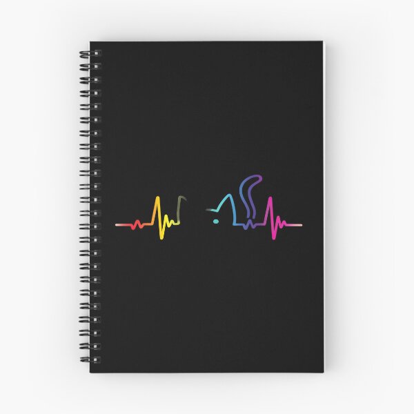 Item preview, Rainbow Cat Heartbeat EKG Line T-Shirt designed and sold by OlyvieArt.
