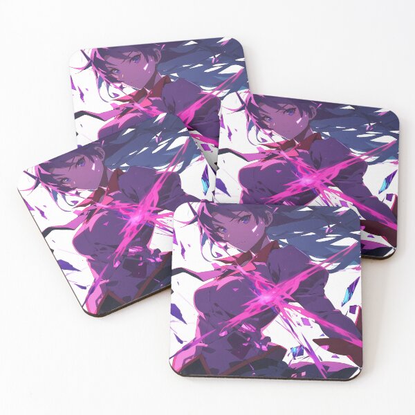 Item preview, Hitagi Senjougahara Bakemonogatari Neon Purple Shards Energy designed and sold by bystudiolereve.