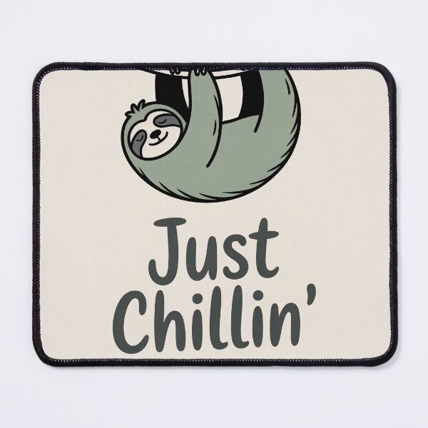 Item preview, Sloth on a branch. Funny minimalist poster "Just chilling" designed and sold by GiriaGallery.