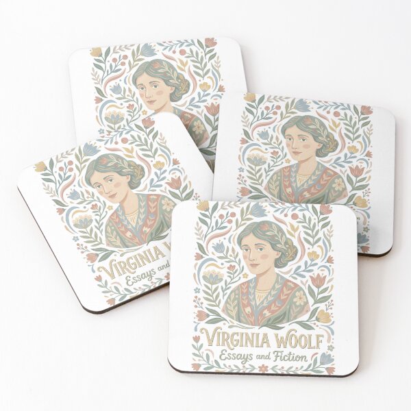 Item preview, Virginia Woolf Essays and Fiction Folk Floral Art designed and sold by Abyswit.
