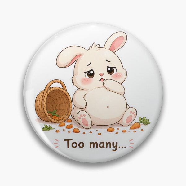 Item preview, Chubby Bunny Ate All Carrots Too Many Moment designed and sold by Sadia  Jannat.