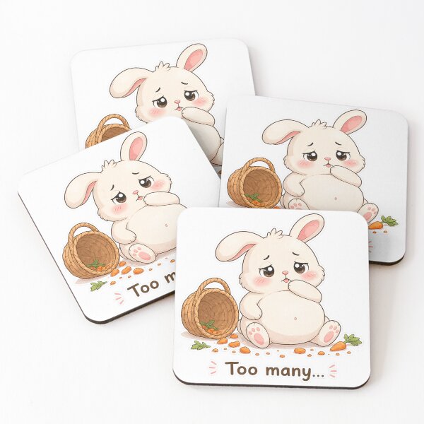 Item preview, Chubby Bunny Ate All Carrots Too Many Moment designed and sold by Sadia  Jannat.