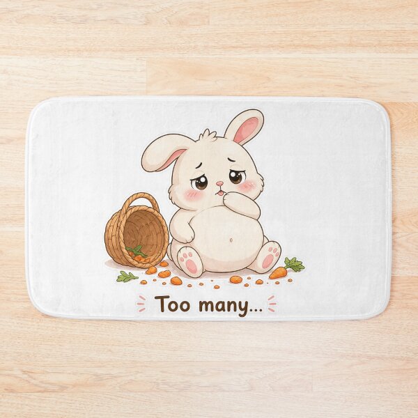 Item preview, Chubby Bunny Ate All Carrots Too Many Moment designed and sold by Sadia  Jannat.