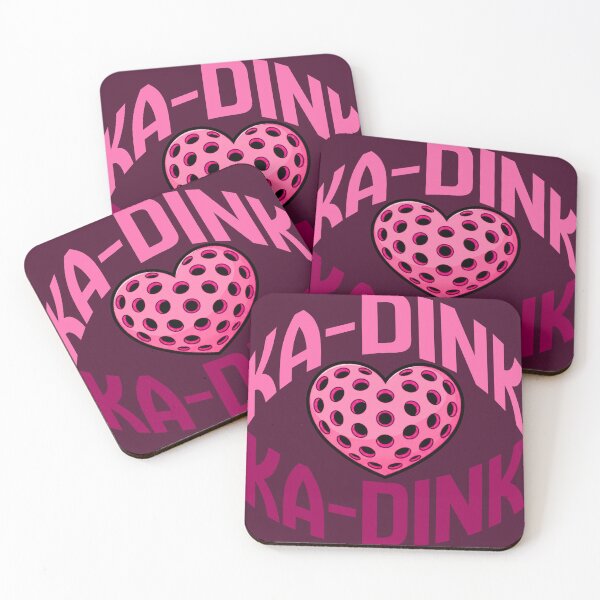 Item preview, Ka-Dink Ka-Dink Pickleball Heart Ball - Retro Pink Sport Graphic designed and sold by Wennebabs.