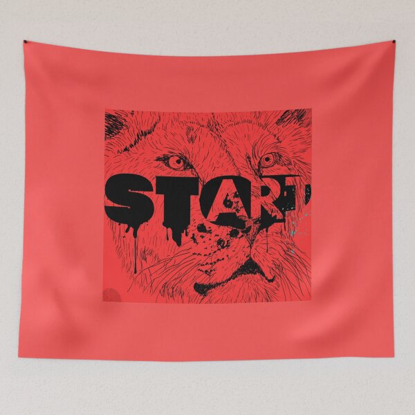 Item preview, Savage Lion “START” Motivation Streetwear Design designed and sold by keera25.